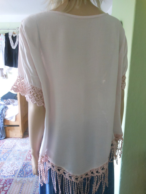 Boho tunika s třásněmi, vel.UNI — foto 5