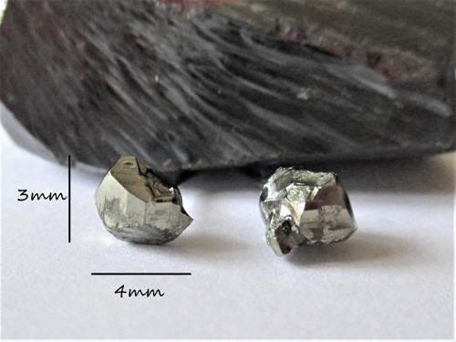 Náušnice z minerálů-Pyrit Mini — foto 2