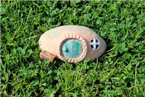 Keramická miniatura hobití nory — foto 3