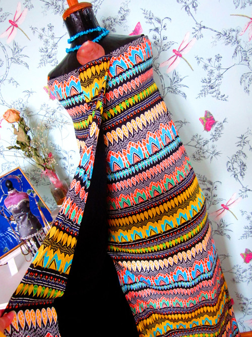 Boho šaty luxusní, vintage značkový model — foto 4