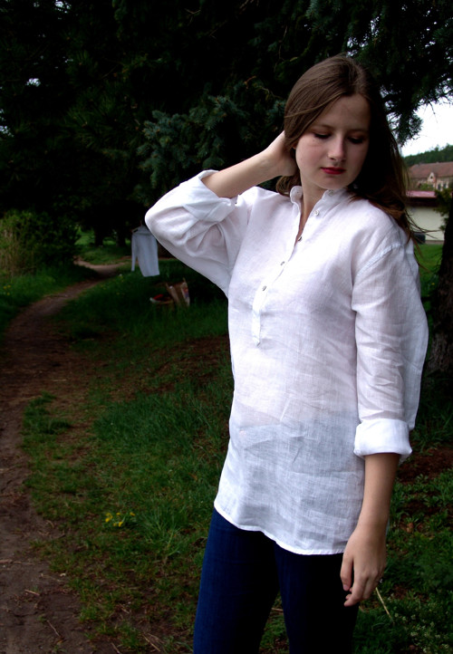 Lněná košile OVERSIZE LEHKÝ VÁNEK — foto 3