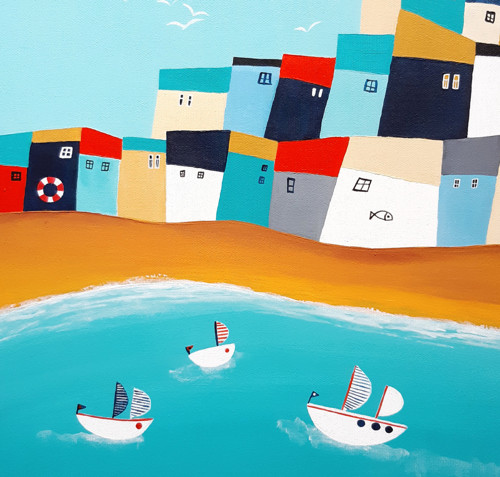Dancing harbor- 50x50cm — foto 2