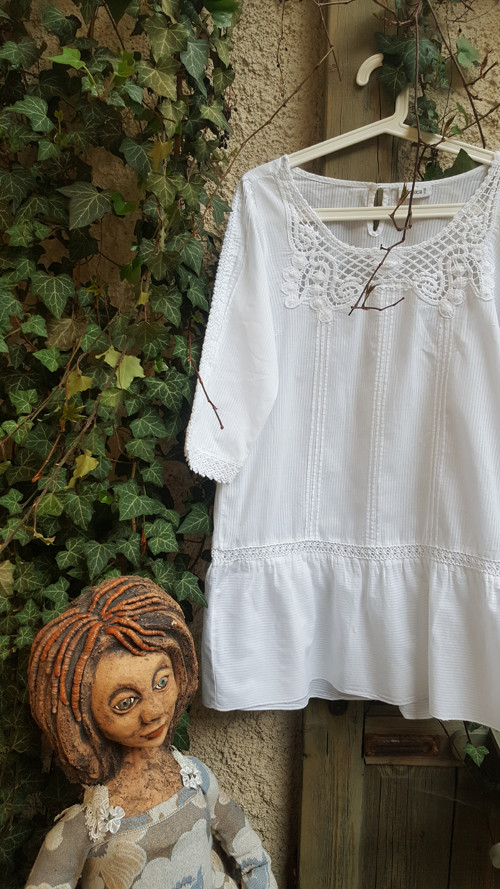 Léto v bílé tunice, vel.L. — foto 3