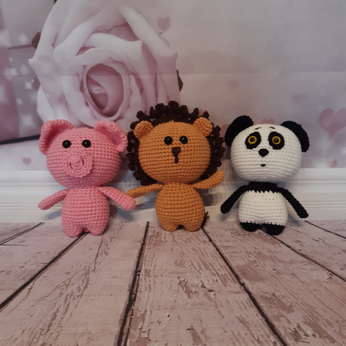 Panda Liu - Háčkovaná hračka — foto 3