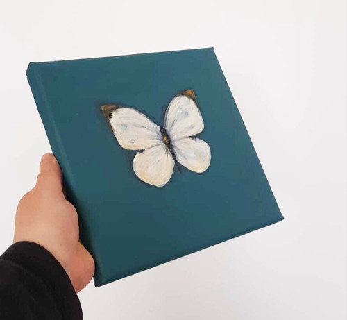 Pieris brassicae / 20 x 20cm / plátno — foto 2