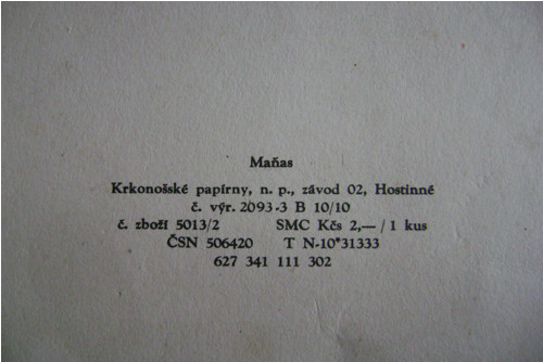 Dopisní papíry - sada Maňas — foto 3