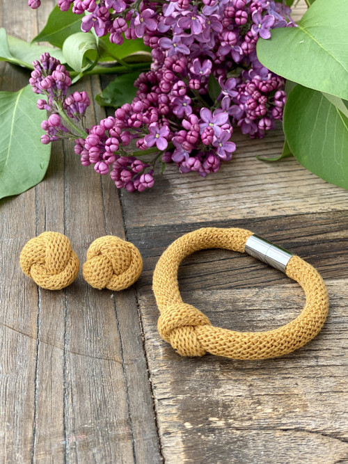 Šňůrové náušnice “Macrame” trochu jinak — foto 3