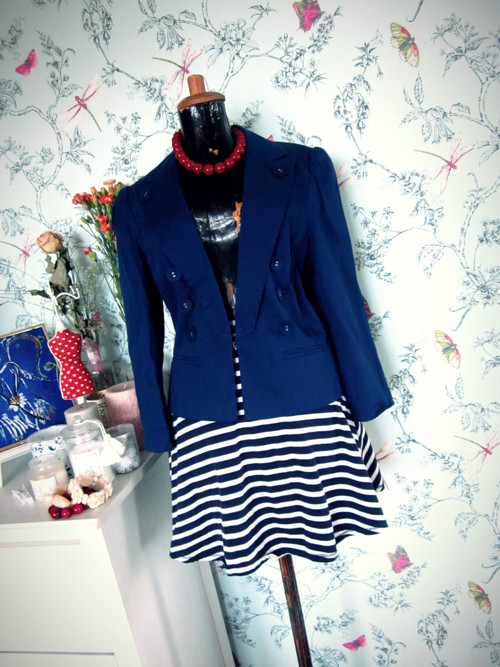 Sukně chic sailor pruhy — foto 4