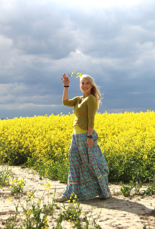 Dlouhá letní volánová sukně — foto 3