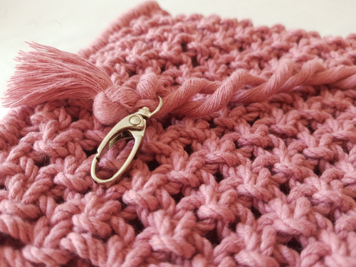 Boho autorská macramé kabelka růžová — foto 3