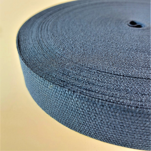 Popruh bavlněný 30mm tmavě modrý — foto 2