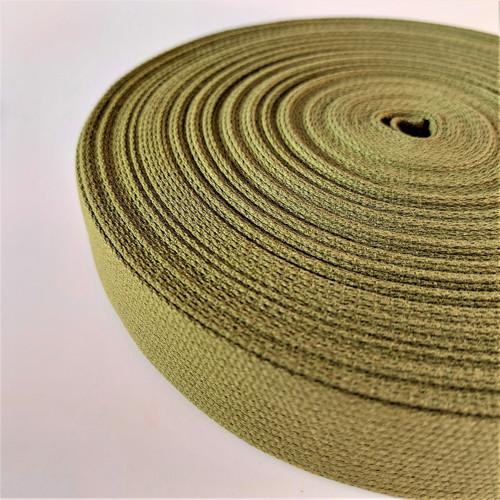 Popruh bavlněný 30mm khaki — foto 2