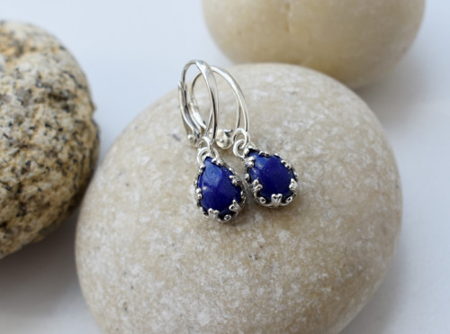 Náušnice lapis lazuli - Ag — foto 3
