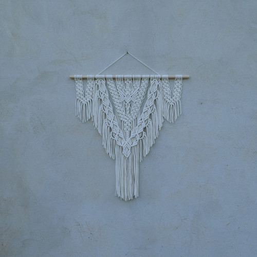 Macramé dekorace - ecru — foto 3