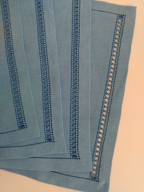 Prostírky modré (kontrastní) - sada 4ks — foto 2