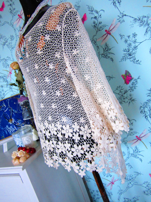 Svetřík halenka boho háčkovaný — foto 4