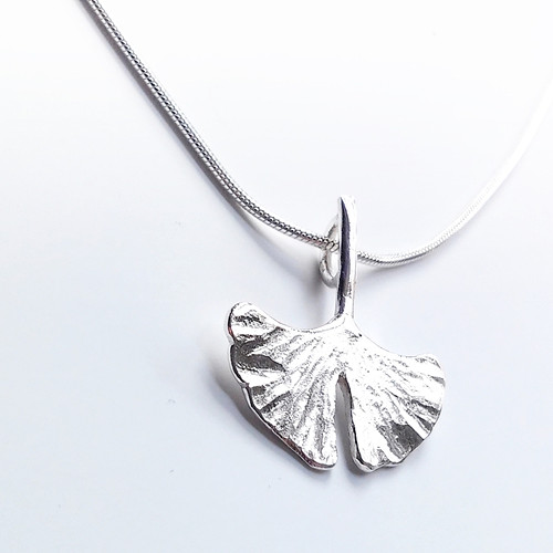 Náhrdelník Gingko (Ag 925/1000) 42 cm — foto 3