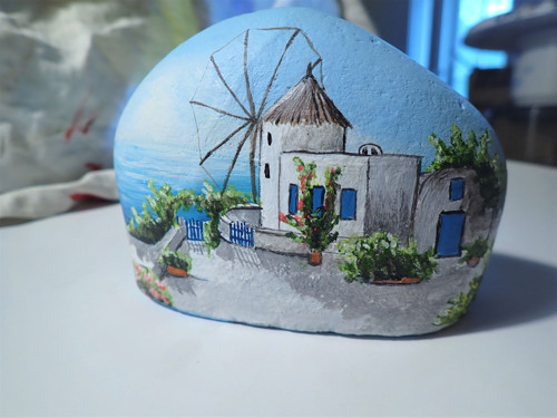 Santorini - malba na kámen — foto 2