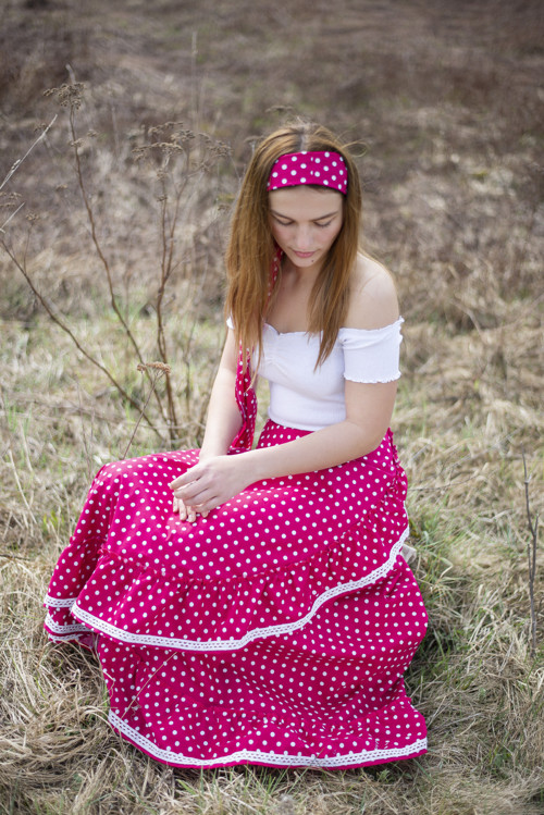 Sukňa Pink Polka Dot — foto 2