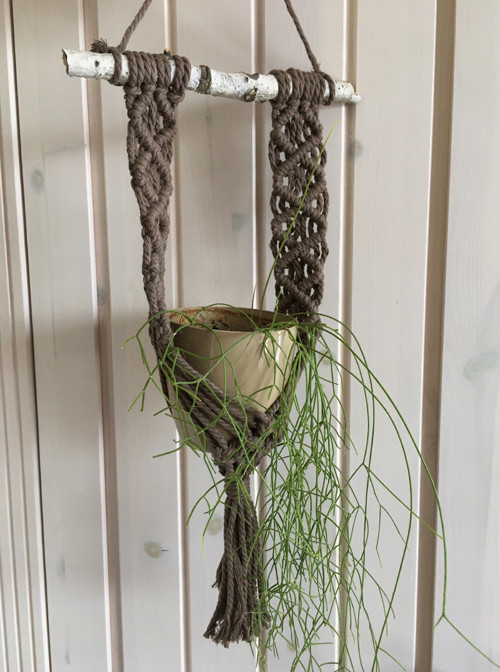 Macramé závěs na květinu — foto 6