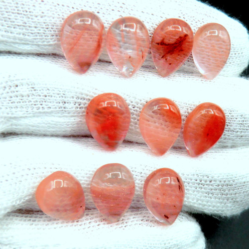 Křišťál 14 x 10 mm * Cherry quartz . — foto 3