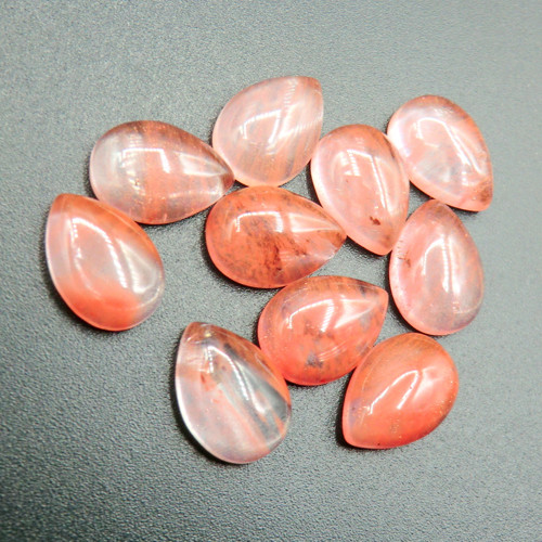Křišťál 14 x 10 mm * Cherry quartz . — foto 2