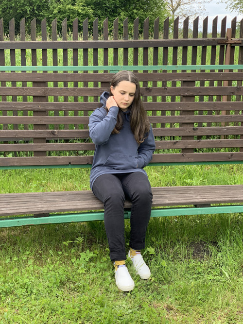 Mikina - pařížská modř — foto 3