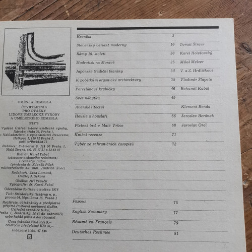 Umění a řemesla 3/1978 — foto 2