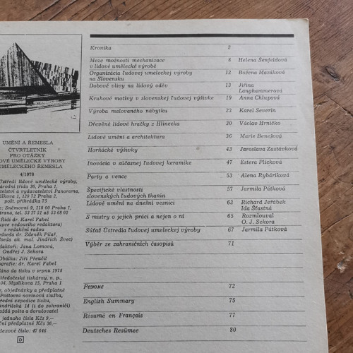 Umění a řemesla 4/1978 — foto 2