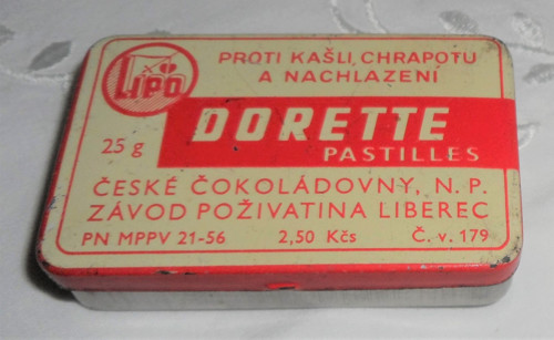 Plechová KRABIČKA, zn. Dorette pastilles — foto 2