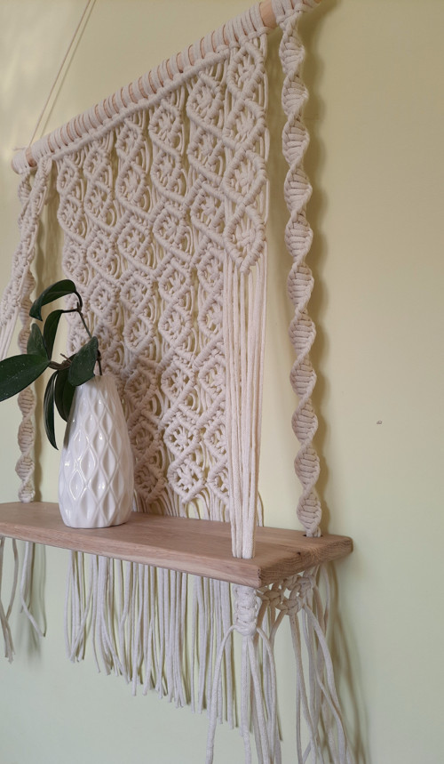 Macramé polička — foto 3