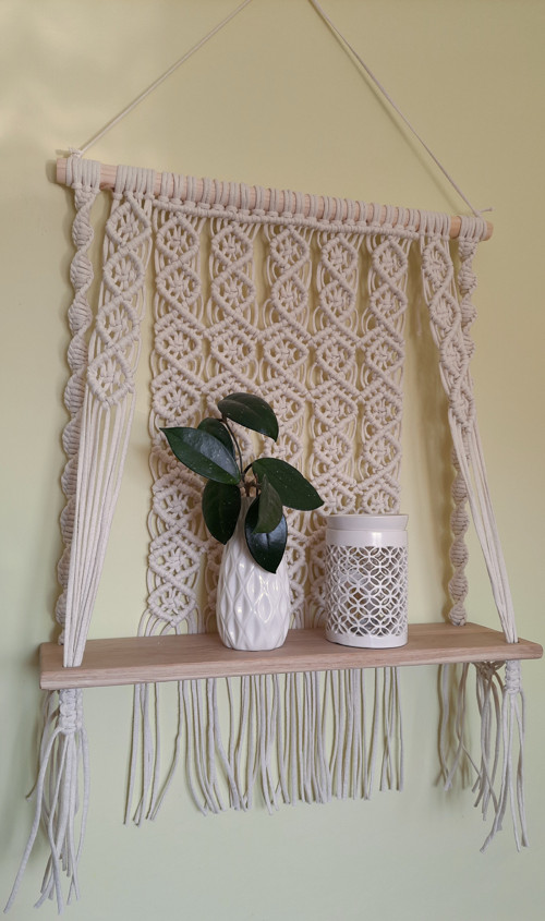 Macramé polička — foto 2