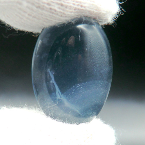 Fluorit kabošon 25 x 18 mm * modrý * E — foto 4