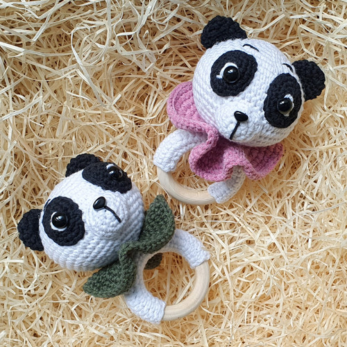 Chrastítko panda růžová — foto 5