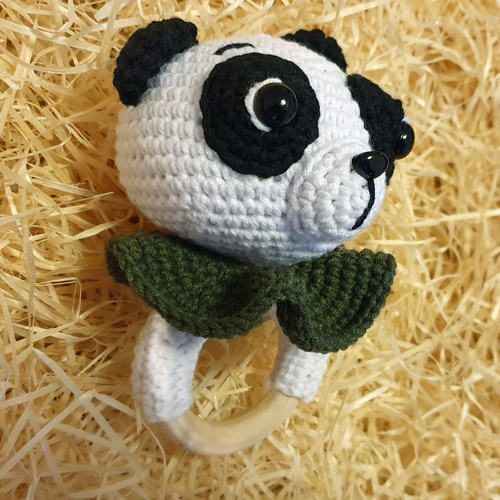 Chrastítko panda zelená — foto 2