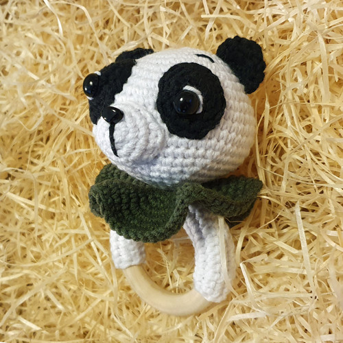 Chrastítko panda zelená — foto 3