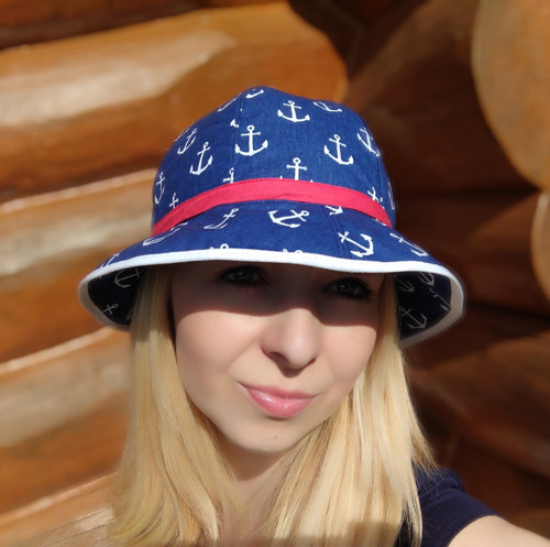 Dámský tm.modrý s kotvičkami — foto 3