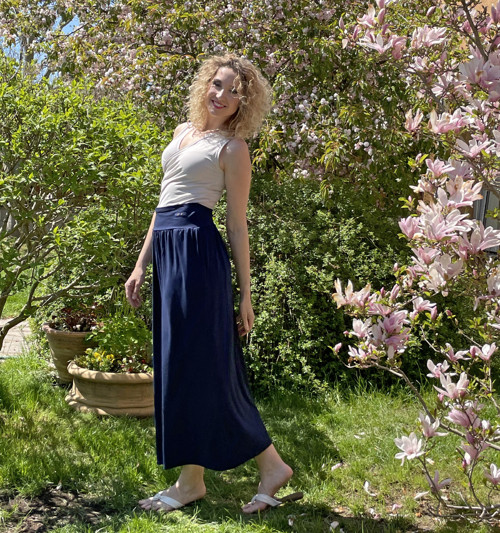 Dlouhá sukně modrá — foto 4