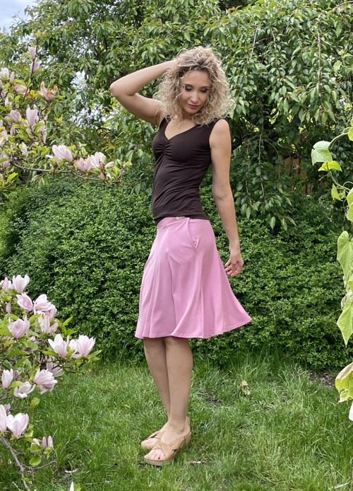 Tričko bez rukávů hnědé — foto 3