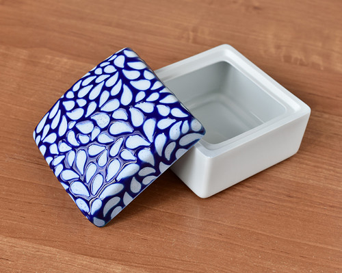 Porcelánová dóza Kobaltová originál — foto 4