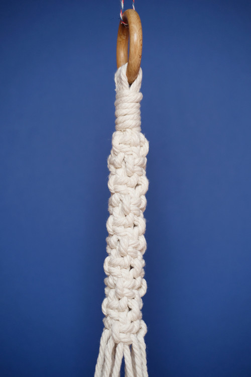 Macrame závěs na květináč — foto 4