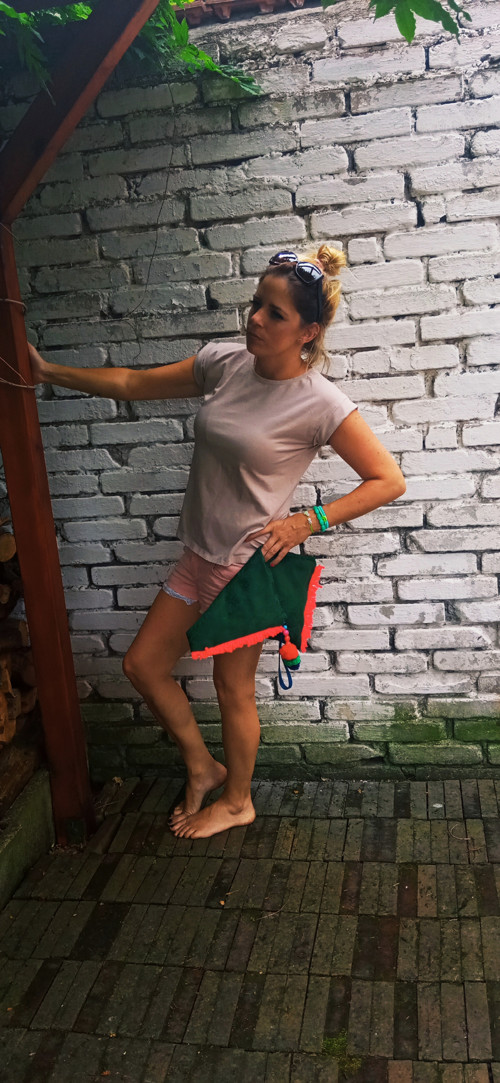 Boho zelené psaní čko — foto 3