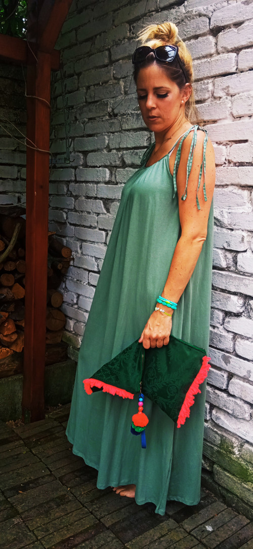 Boho zelené psaní čko — foto 2