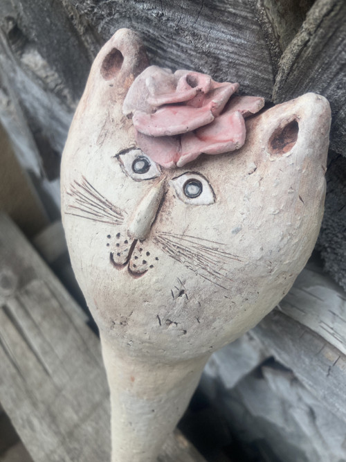 Keramická kočka-zápich — foto 5