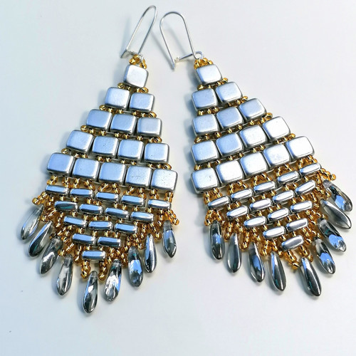 Only Gold&Silver-Boho Dangle Beaded Earrings — foto 2