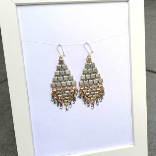 Only Gold&Silver-Boho Dangle Beaded Earrings — foto 3