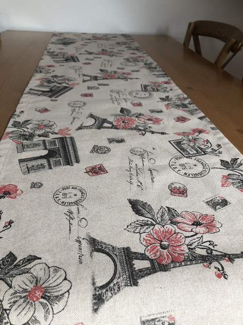 Ubrus - “Paříž na lnu” 200/40cm — foto 2