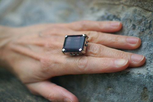 Nerezový prsten...." Deep purple" — foto 6