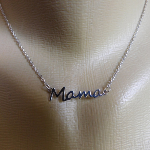 Náhrdelník- Nerezový - Mama — foto 4