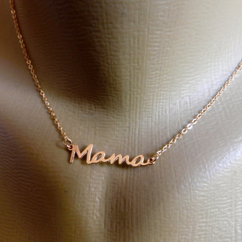 Náhrdelník- Nerezový - Mama — foto 5